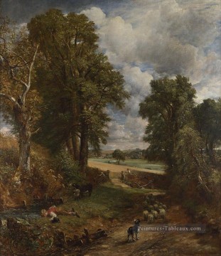 Le Cornfield romantique John Constable Peinture à l'huile